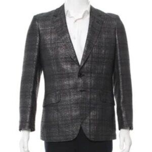 Hiro Sawatari​ Two-Button Brocade Blazer Size: L - Excellent NWOT Condition